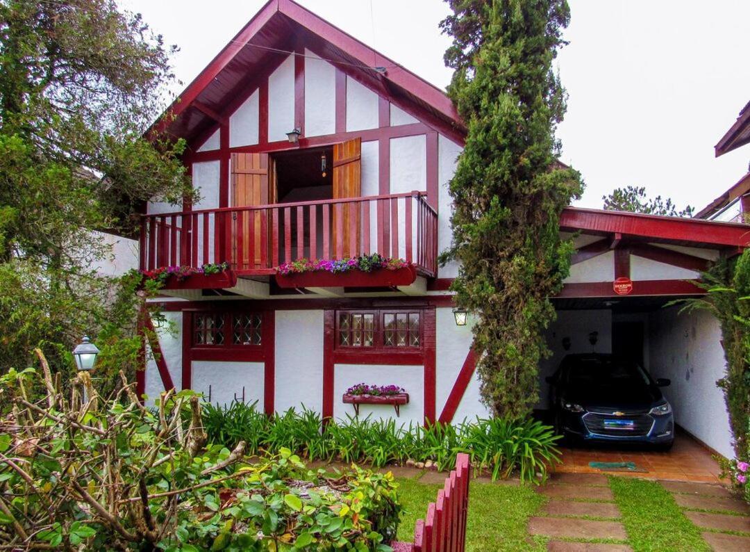 Chale Com Lareira E Wi-Fi Em Campos Do Jordao - Sp Villa Eksteriør bilde